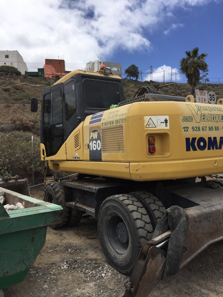 Excavadora con cristales tintados 3M en Gran Canaria