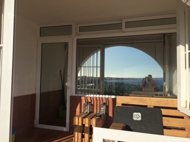 Lámina solar efecto espejo apartamento en Maspalomas