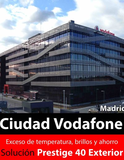 La Ciudad Vodafone en Madrid es un caso de exito de lámina solar 3M