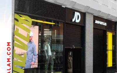 Instalación de láminas solares de seguridad para vidrio 3M Tienda JD SPORTS Gran Canaria